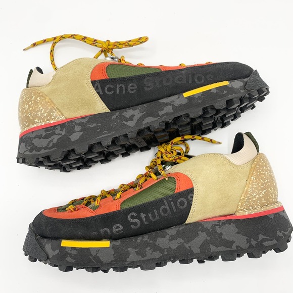 Acne Studios Men's Berton M Trainers - Multi Green - Picture 6 of 13